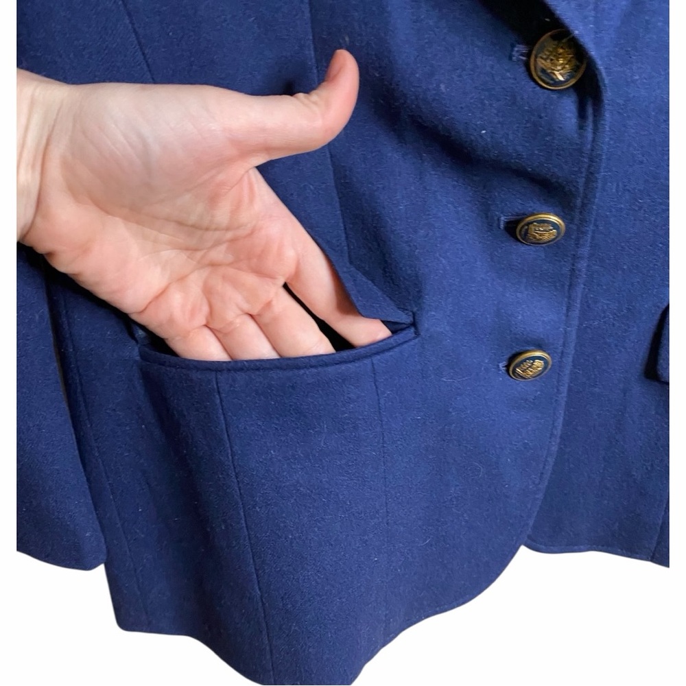 Pendleton Navy Blazer With Button Detail - image 4